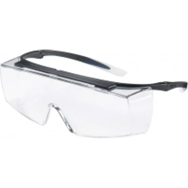 Uvex Super F OTG Schutzbrille - Supravision Sapphire - Transparent-Schwarz-Weiß
