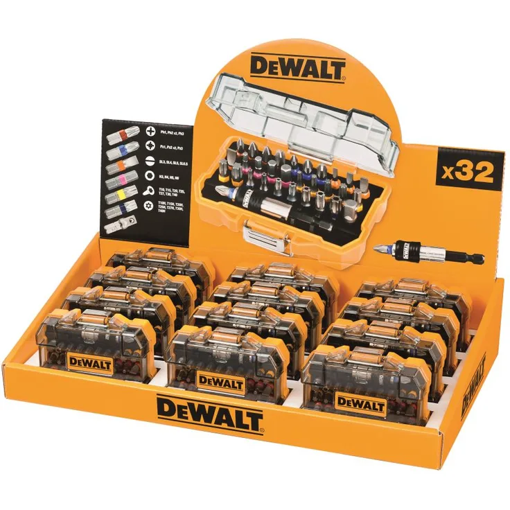 DeWalt Display mit 12 x Bit-Set (DT7969M-QZ)