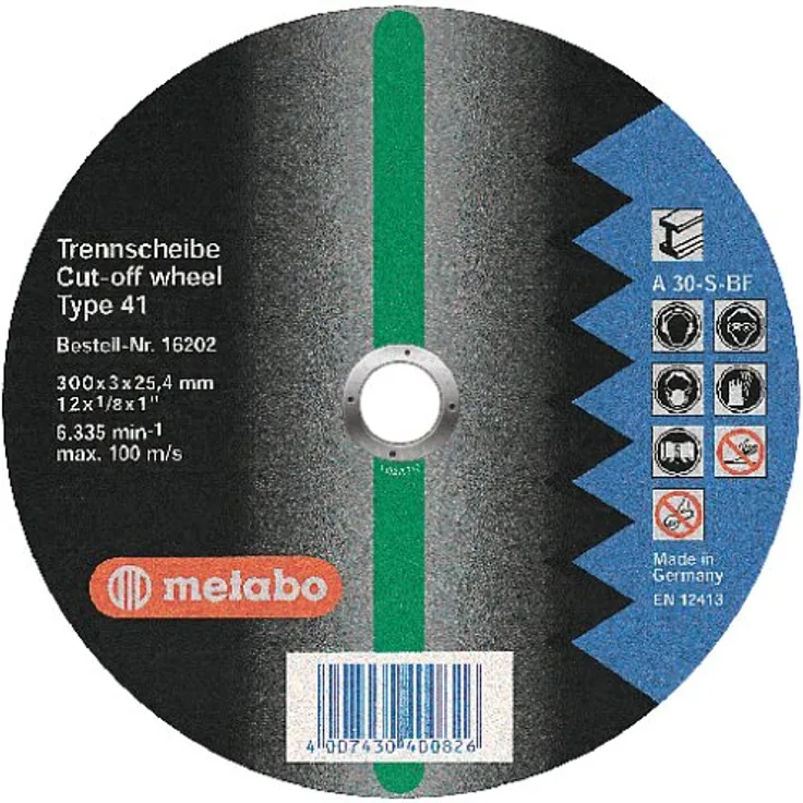 Metabo Flexiamant Super Stahl A 30-S 350 x 3,5 x 25,4 mm