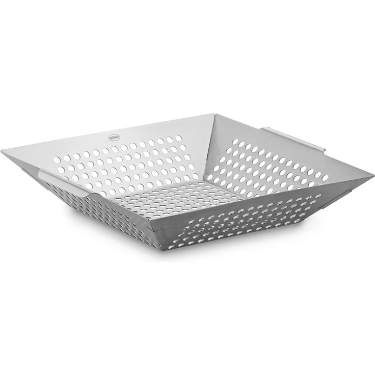RÖSLE Grill- und Gemüsepfanne, Hochwertiger Grillkorb aus Edelstahl 18/10 mit Lochung, grill- und backofengeeignet, spülmaschinengeeignet – Bild 1