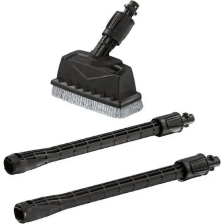 Kärcher Flächenreiniger PS 20 für den Kärcher KHB 6 und KHB 5 (Zwei Verlängerungsrohre, Spritzschutz, 90° drehbar, zwei integrierte Düsen mit Borsten)