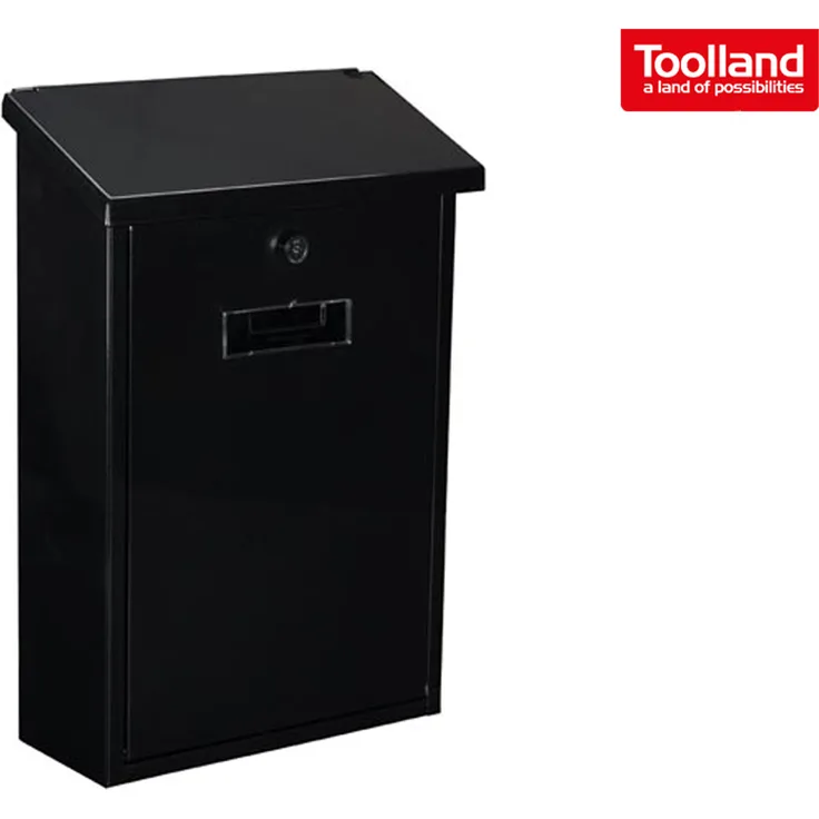 Perel BG10002 Briefkasten- Rio, Schwarz