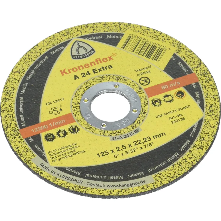 Klingspor 242138 A 24 EX Trennscheiben 125 x 2,5 x 22,23 mm gerade (Inhalt, 25 Stück, dritto