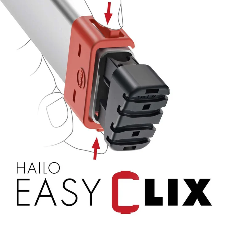 Hailo L80 ComfortLine, Alu-Sicherheits-Stehleiter, 5 Stufen – Bild 5