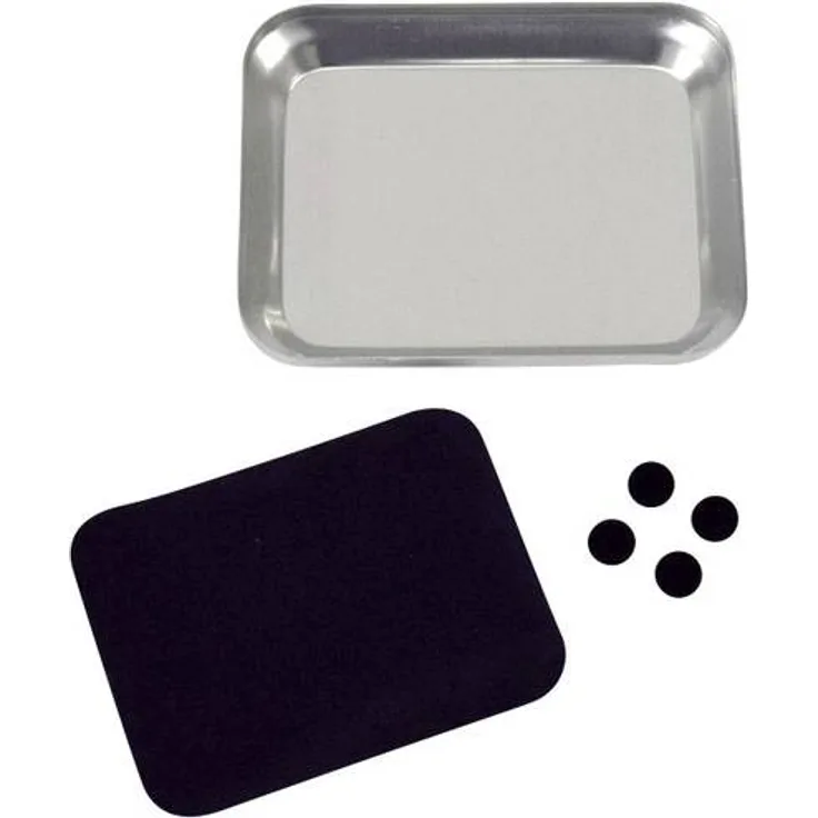 Absima Aluschale mit Magnetplatte silber