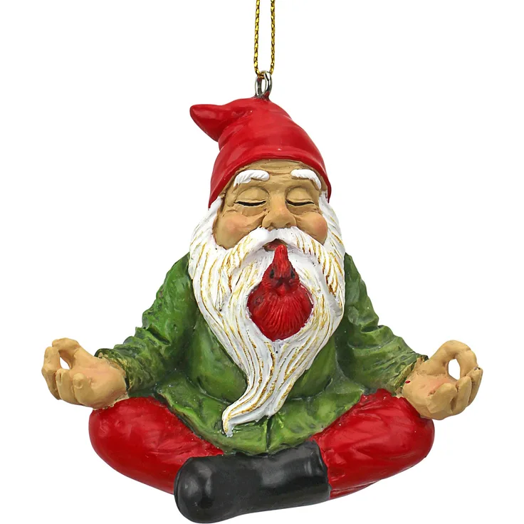 Weihnachtsverzierung - Gartenzwerge Figur - Zen Garden Gnome - Meditieren Gnome Statuen