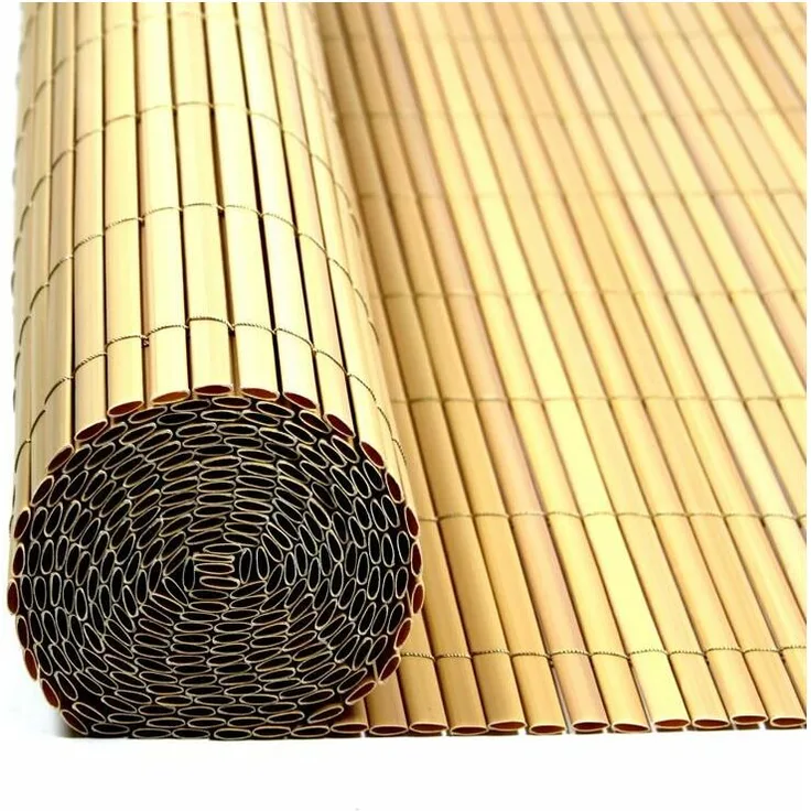 Sichtschutzmatte Sichtschutzzaun Sichtschutz Windschutz PVC Zaun Balkon Garten Bambus 0,80 x 4 m