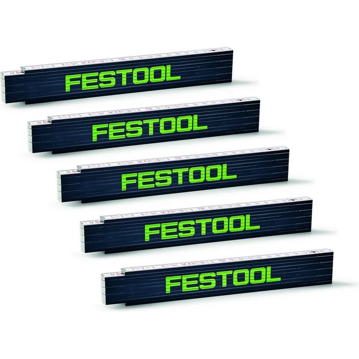 Festool Meterstab MS 2m Maßstab Zollstock Gliedermaßstab Meter 201464 5 Stück