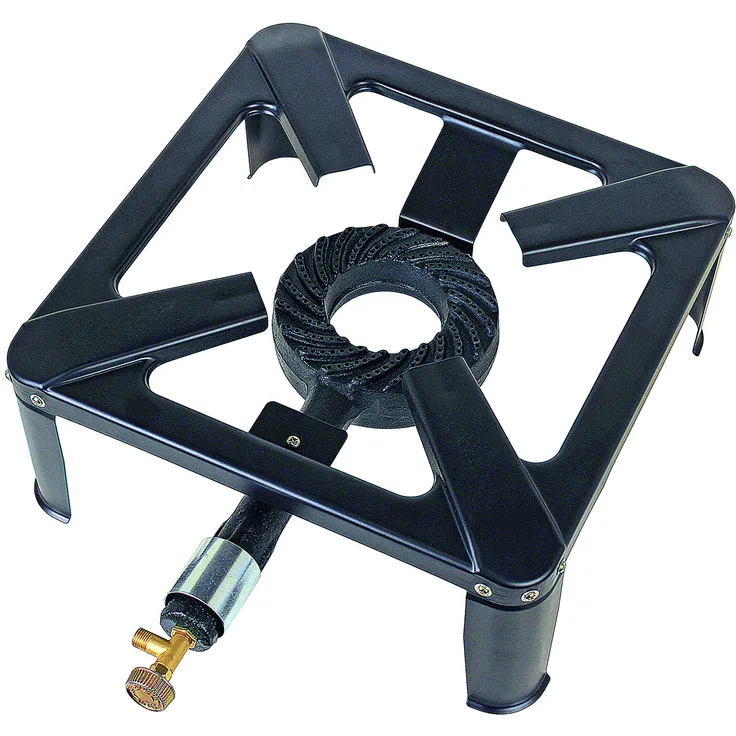 ROTHENBERGER Industrial Hockerkocher inkl. 1,5 m Propan-Gas-Schlauch & Propan-Konstantregler für Camping, Outdoor, 1500001392