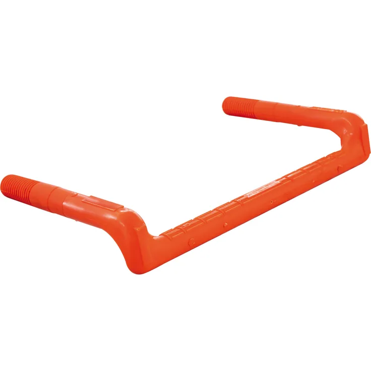 Günzburger Steigbügel Form A in Edelstahl, ummantelt