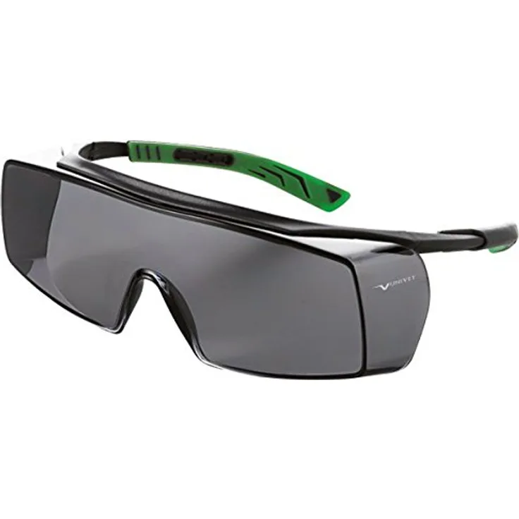 Univet 5X7.01.11.02 Überbrille 5X7 mit rauchigem Glas in dunkelgrau/grün