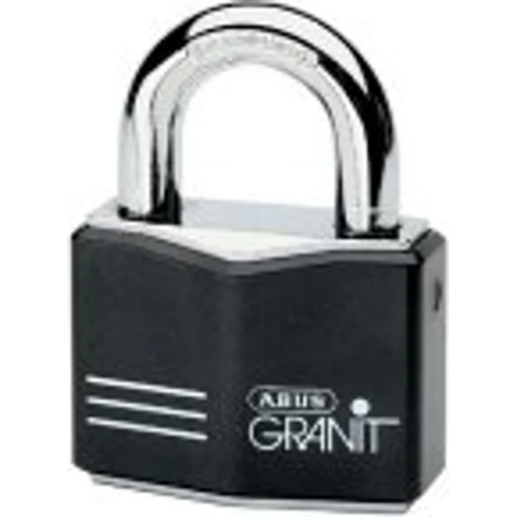 ABUS Vorhangschloss Granit 37-55 Premium-Schloss für höchste Beanspruchungen - Sicherheitslevel 10 - inkl. 2 Schlüssel - schwarz - 00842 – Bild 1
