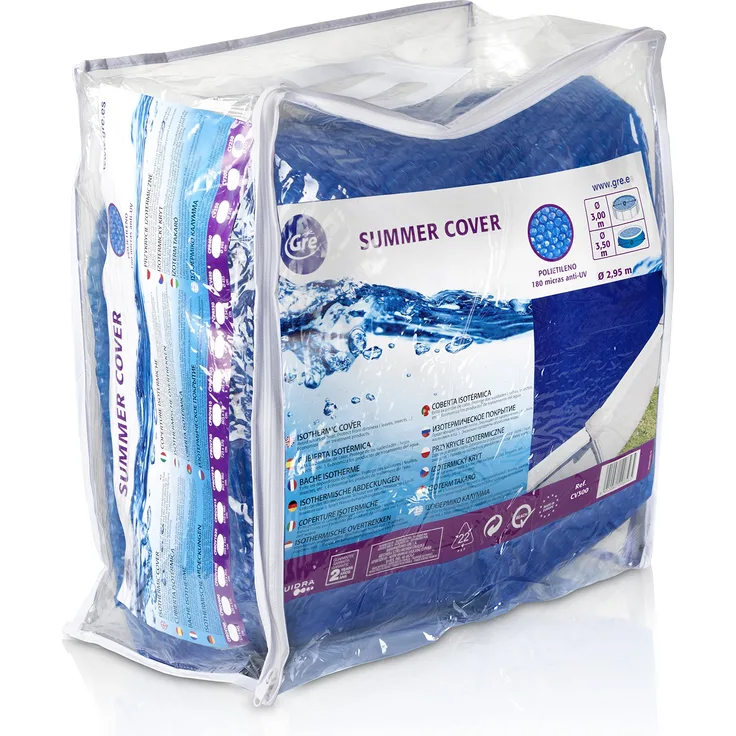 Gre CV300 - Sommerbezug für Rundbecken von 300 cm im Durchmesser, Farbe blau
