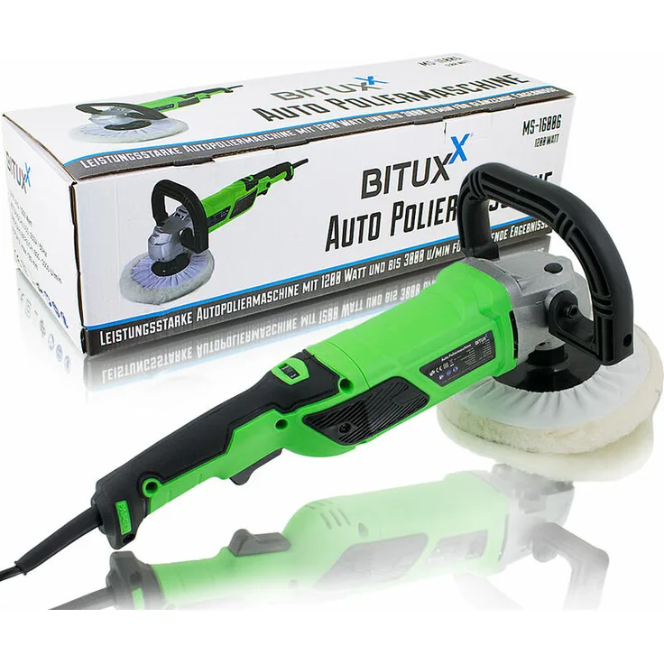 BITUXX Poliermaschine 1200 Watt Schleifmaschine Autopolierer Autopflege