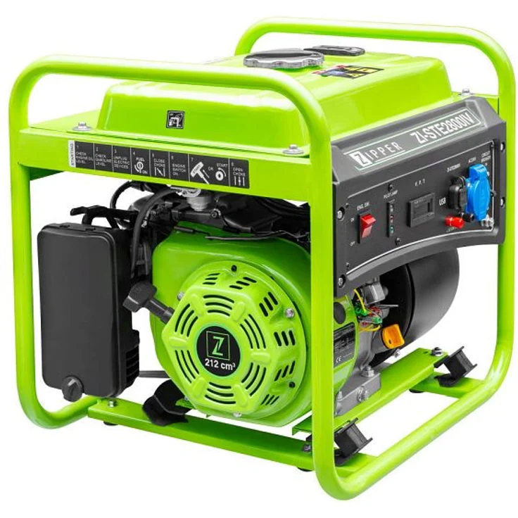 Zipper Stromerzeuger Notstromaggregat Benzin-Generator ZI-STE2800IV, 3200 Watt, 5 Liter Tank, 3 Stunden Laufzeit – Bild 1