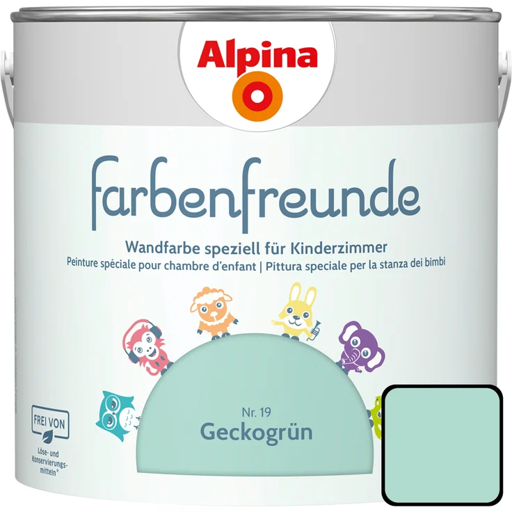 Alpina Farbenfreunde Nr. 19 2,5 l, geckogrün – Bild 1