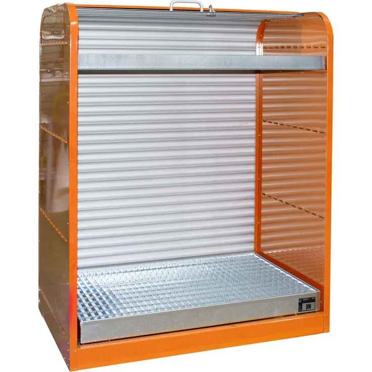 Bauer Gefahrstoff-Rollladenschrank RSG-3, lackiert, Gelborange