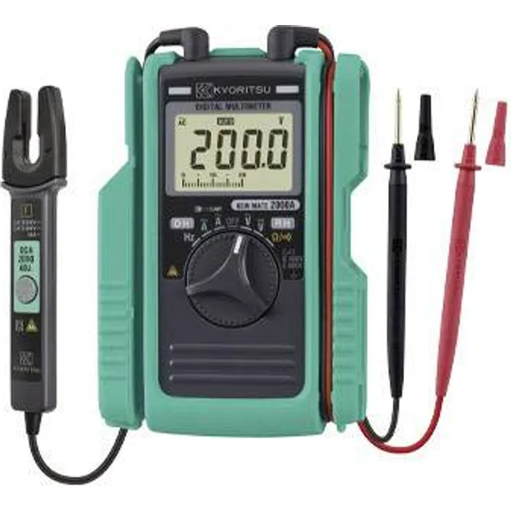 Kyoritsu KEW Mate 2000A Hand-Multimeter, Stromzange digital CAT III 300 V, CAT II 600V Anzeige Counts: 3400