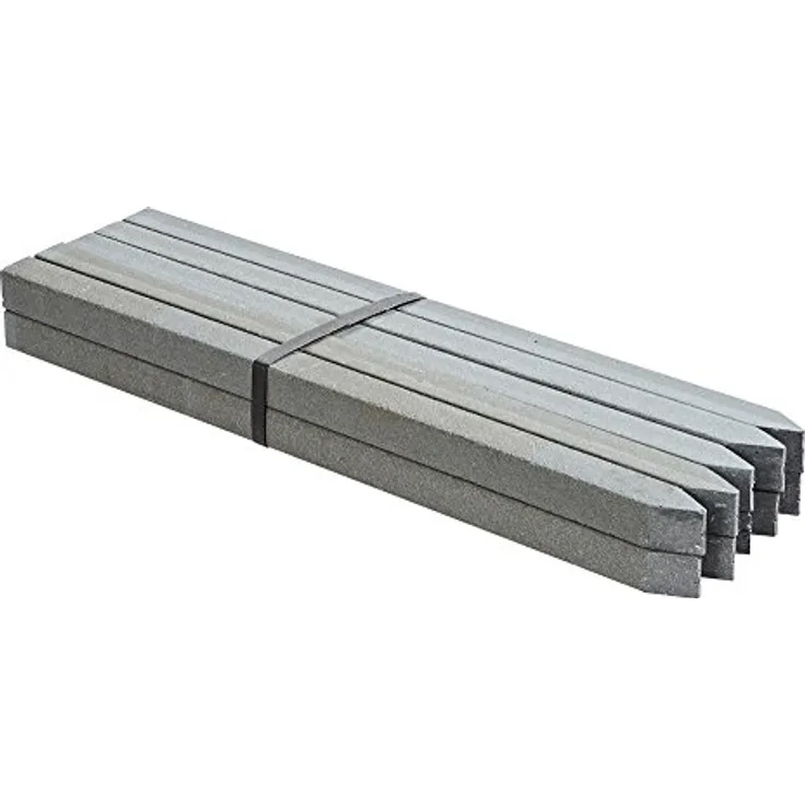 OASE 57754 PondEdge 10 Erdspieße XL Teichrandsystem & Beeteinfassung, Grau, 58cm x 3,1cm x 3,1cm