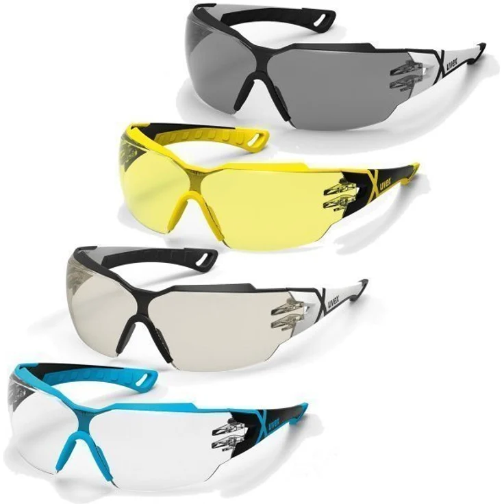 Uvex pheos cx2 Schutzbrille - Supravision Excellence - Braun-Weiß-Schwarz – Bild 1