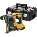 DeWalt SDS-Plus XR Akku-Kombi-Hammer - Schlagbohrmaschine (18V, 5h bürstenlos, 24mm, ideal für Bohranker-Befestigungslöcher, Vibrationsreduzierung, inkl. 2x Akkus, System-Schnellladegerät), DCH273P2T