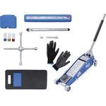 BGS Radwechsel Spar-Set Wagenheber 2,5t Drehmomentschlüssel Kreuzschlüssel 5-tlg