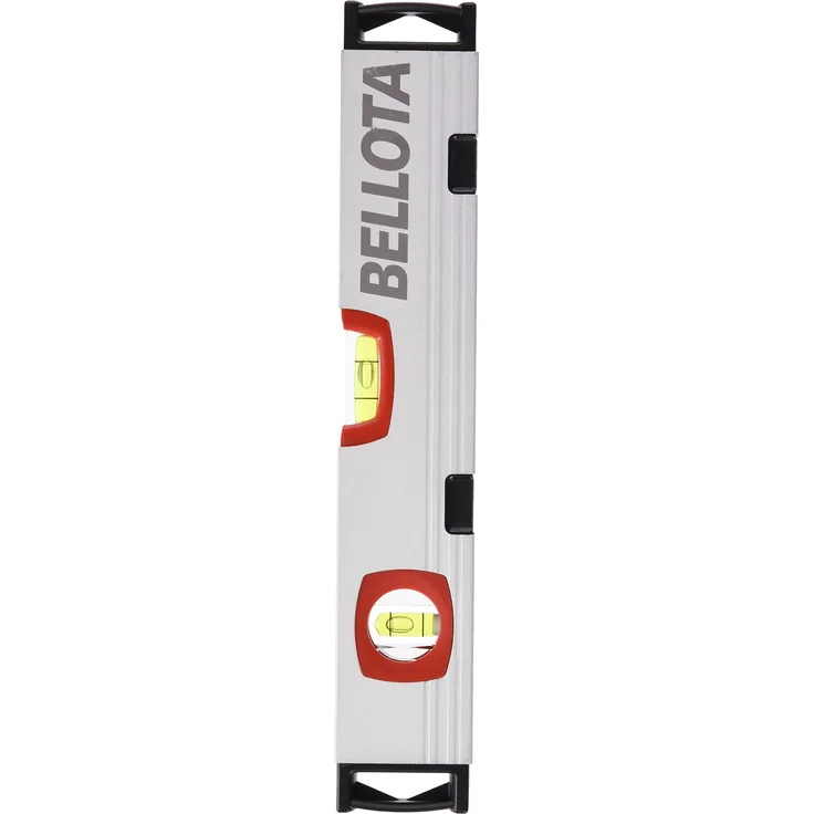 BELLOTA 50101 m-30 Wasserwaage 30 cm Stahlrohr mit Flakon Empfindlichkeit von 0,5 mm-m und starke Magnete