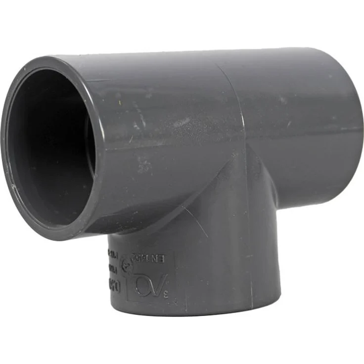 mega PVC-T-Stück 90°, 3x Klebemuffe, 50 mm