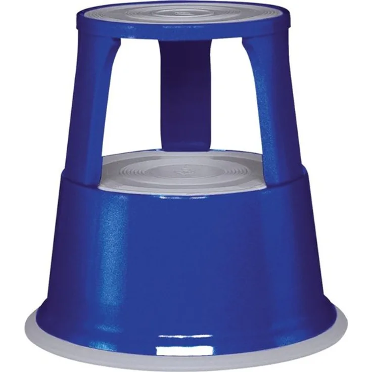 Rollhocker Stahlblech blau H.430mmxD.oben/unten 290/435mm Trgf.150kg