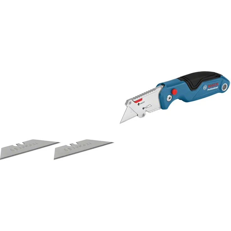 Bosch Professional Universal Klappmesser mit Klingenfach im Metall-Griff (inkl. 2 Ersatzklingen, in Blister) – Bild 1