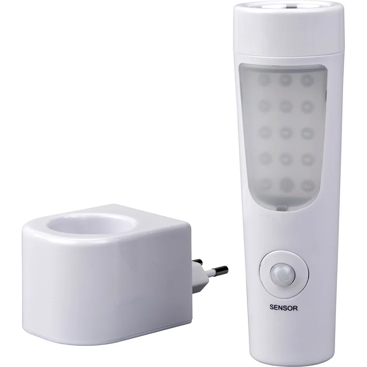 Grundig Taschenlampe 41970, Nachtlicht und in 1, Plastik, weiss/Grau, 10 5.4 16.7 cm