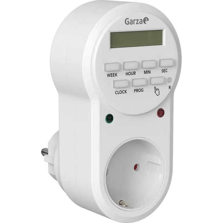 Garza 400602 programmierbarer Digital-Timer, Weiß