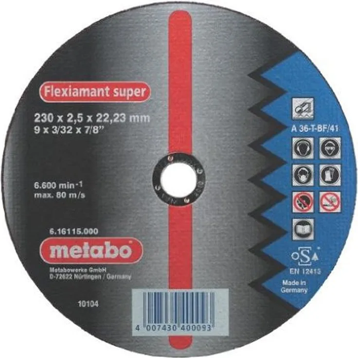 Metabo Flexiamant Super Stahl A 36-T 180 x 2 x 22,23 mm