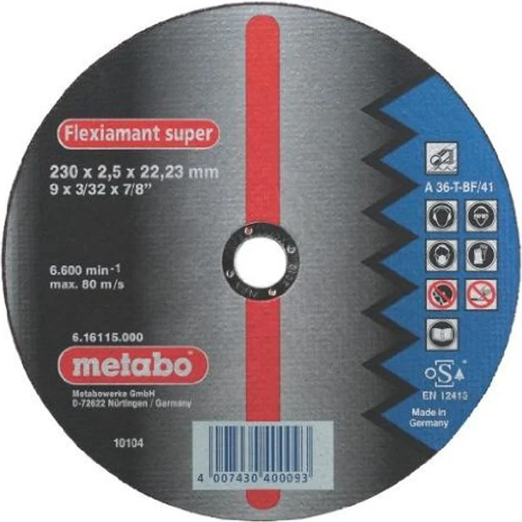 Metabo Flexiamant Super Stahl A 36-T 180 x 2 x 22,23 mm