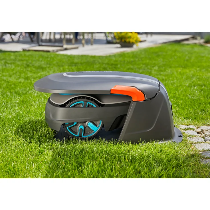 GARDENA Garage für Mähroboter: Garage für Rasenmäher, optimaler Sonnen- und Regenschutz für Rasenroboter und Ladestation (15020-20) – Bild 5