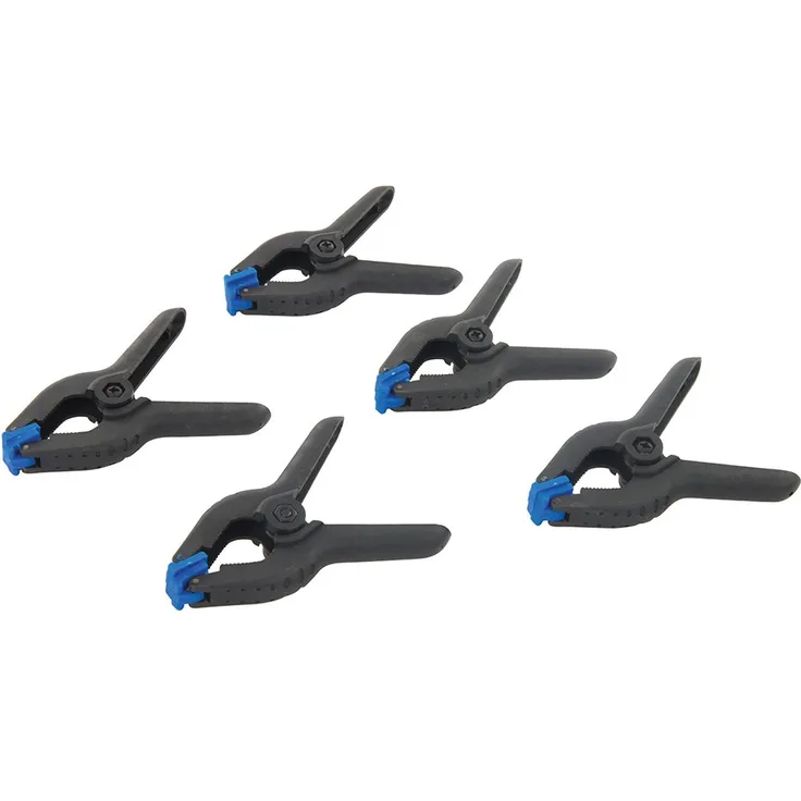 Silverline 435082 Federzwingen, 5er-Pckg. 100-mm-Backen