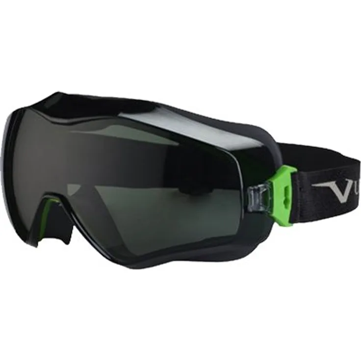 Univet 6X3.00.00.05 Vollsichtbrille 6X3 G15 Glas in dunkelgrau-grün