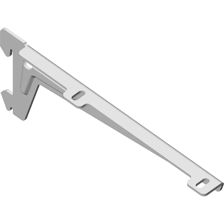 Element System 18133-00045 Winkelträger Regalträger 1-reihig - 2 Stück - 5 Abmessungen - 3 Farben-L = 18 cm-weiß-für Holzböden-Wandschiene