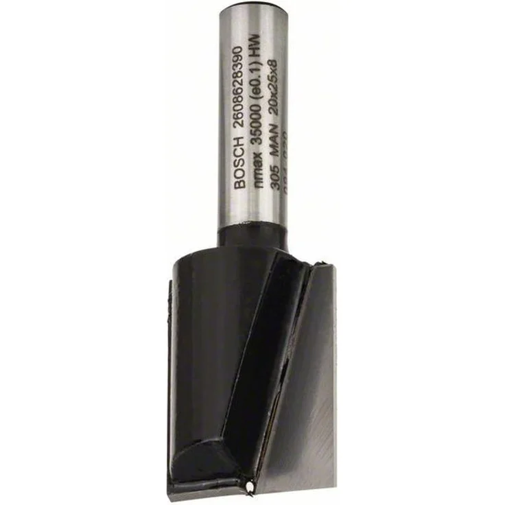 Bosch Professional Nutfräser Standard for Wood (für Holz, Ø 20 mm, Arbeitslänge 25 mm, Zubehör Handfräse) – Bild 1