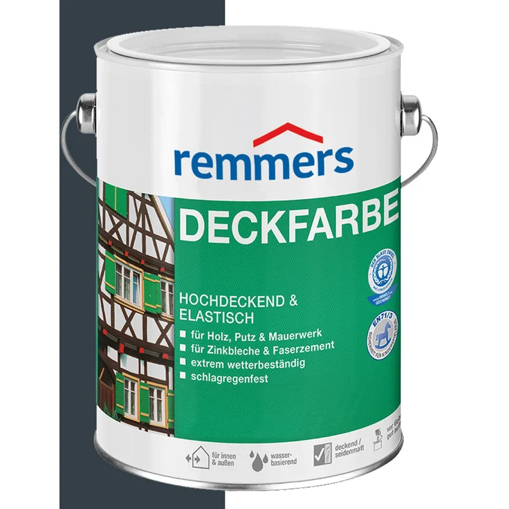 Remmers Deckfarbe Anthrazitgrau RAL 7016 5 L Eimer - grau