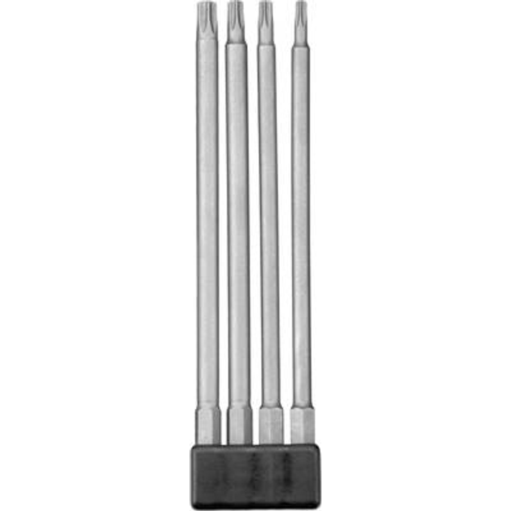 kwb Torx Bit-Set – 4-tlg. 150 mm, Extra lang 1-4 Zoll nach ISO 1173 E 6.3 – Bild 1