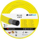 Cellfast Gartenschlauch PLUS 3-lagiger Wasserschlauch mit dauerhafter Verstärkung aus Garn höchster Qualität, beständig gg. UV-Strahlen und Algenablagerungen, 25 bar Berstdruck, 50m, 1/2 Zoll, 10-201