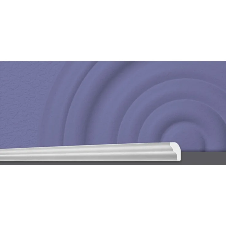 Decosa Zierprofil E25 (Sabrina), weiss, 15 x 25 mm Laenge 2 m - 005 Stueck