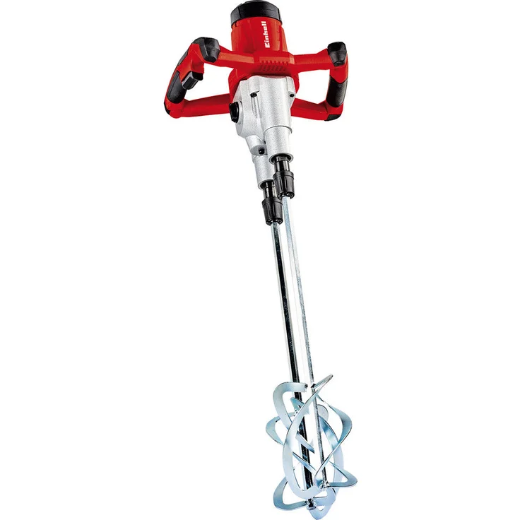 Einhell Farb-Mörtelrührer TE-MX 1600-2 Twin (1600 W, 2-Gang-Getriebe, gegenläufige Rührer, robuste Hex-Rühreraufnahme, Softstart, inkl. 2 Rührer für Mörtel Ø 120 mm) – Bild 1