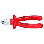 KNIPEX 70 07 180 Seitenschneider tauchisoliert, verchromt 180 mm