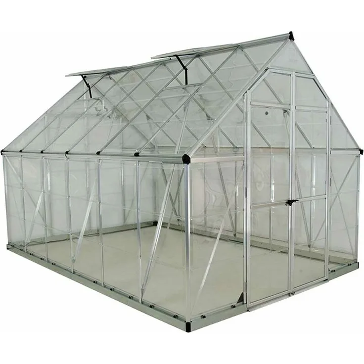 Palram Aluminium Gewächshaus Set Panorama-Octave 243x366 cm