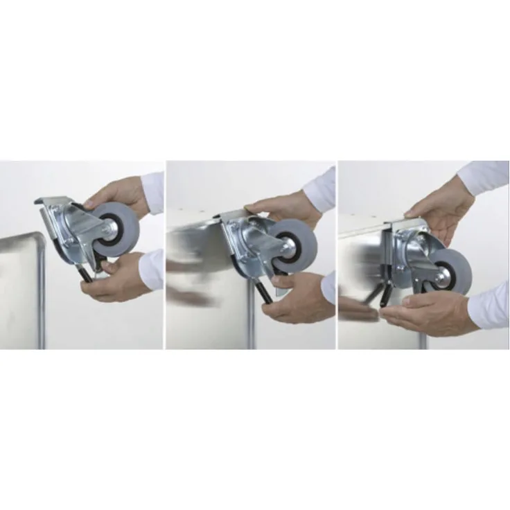 ZARGES Clip-On Lenkrollensatz 2 Lenkrollen,Durchm. 100mm