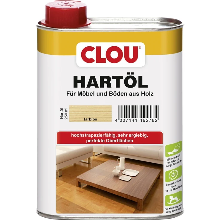 Clou Hartöl 250 ml, farblos – Bild 2