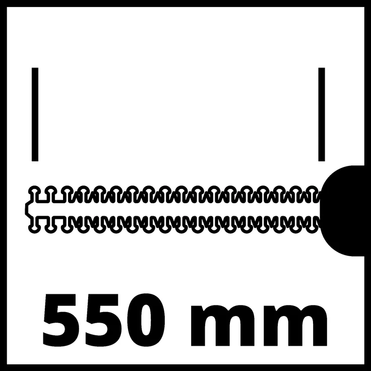 Einhell Akku-Heckenschere ARCURRA 18/55 Power X-Change (Li-Ion, 18 V, 55 cm Schnittlänge, 18 mm Zahnabstand, Schnittgutsammler, ohne Akku und Ladegerät) – Bild 5