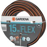 GARDENA Comfort Flex Schlauch Formstabiler, Flexibler Gartenschlauch mit Power-Grip-Profil, Spiralgewebe, 25 bar Berstdruck, ohne Systemteile, 13 mm, 1/2 Zoll, 15 m